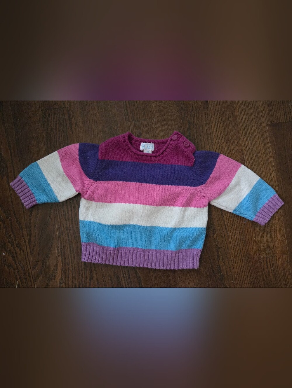 TCP (The Childrens Place) Girls 3/6M Striped Sweater